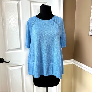 ⭐️ NWT LOFT Blue Short Sleeved Lightweight Sweater EXTRA SMALL